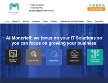 Tablet Screenshot of moncrieff.com.au